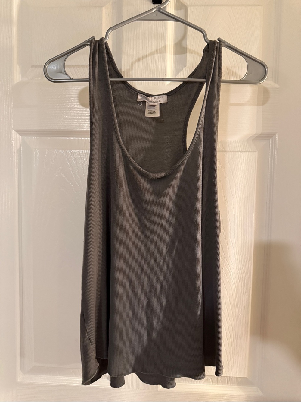 Barefoot Dreams Charcoal Ribbed Racerback Tank